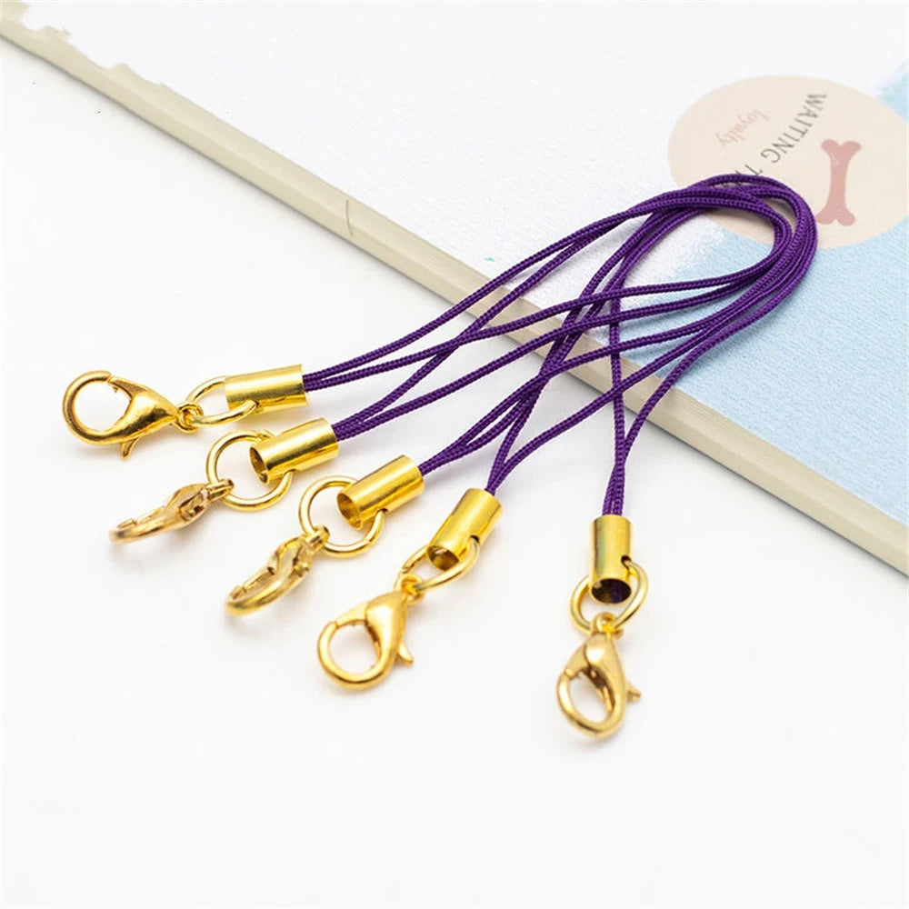 10/50pcs Lanyard Lariat Strap Cord Clasp Rope Keychains Cellphone Hook Keyring Bag Accessories Key Ring Making Supplies Material