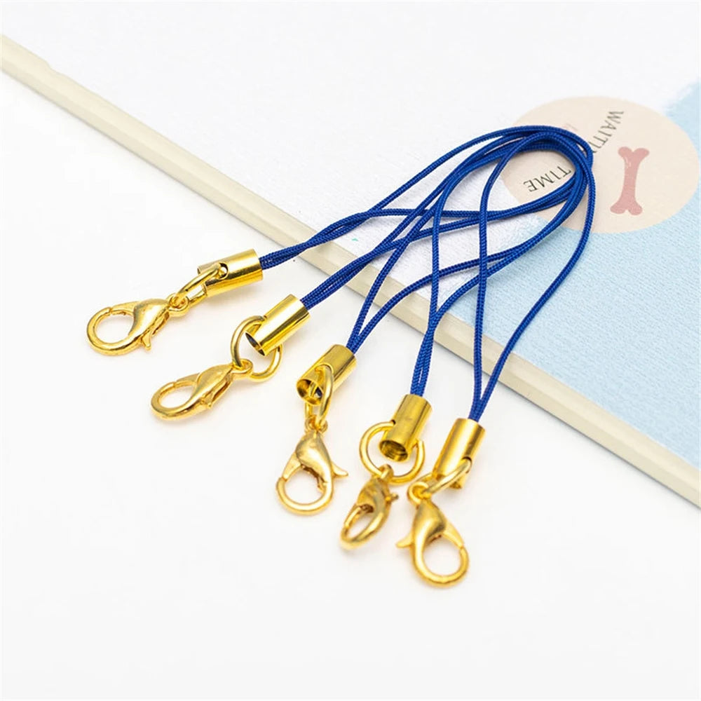 10/50pcs Lanyard Lariat Strap Cord Clasp Rope Keychains Cellphone Hook Keyring Bag Accessories Key Ring Making Supplies Material