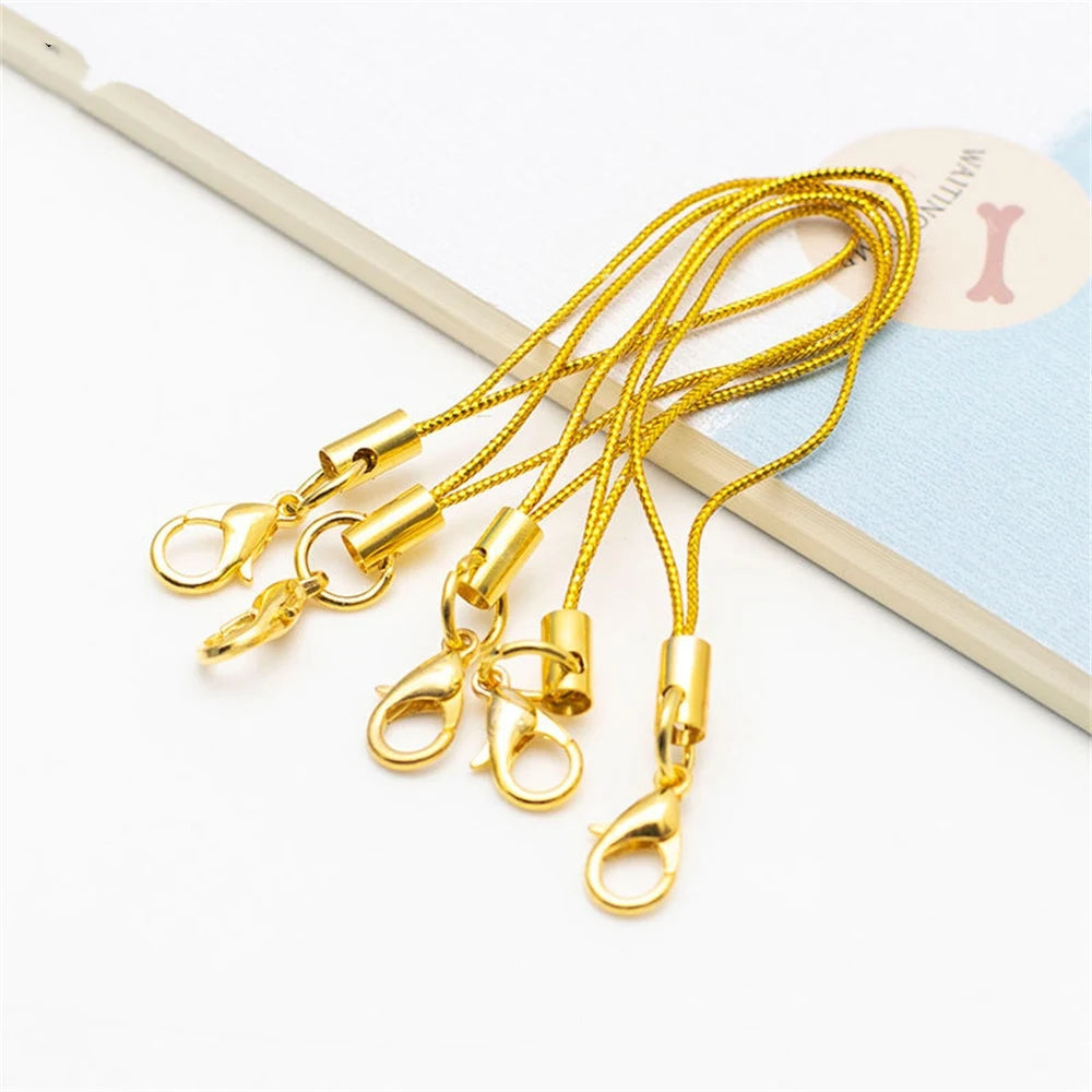 10/50pcs Lanyard Lariat Strap Cord Clasp Rope Keychains Cellphone Hook Keyring Bag Accessories Key Ring Making Supplies Material