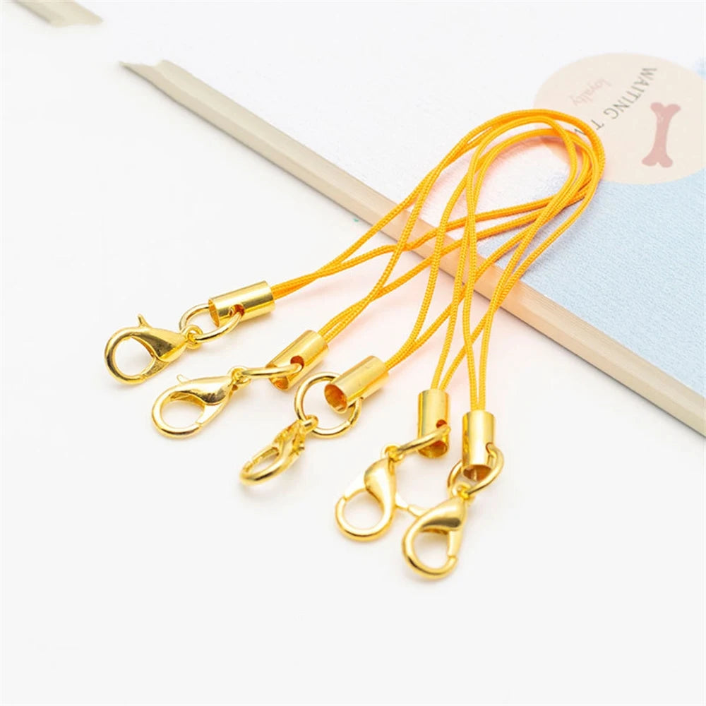10/50pcs Lanyard Lariat Strap Cord Clasp Rope Keychains Cellphone Hook Keyring Bag Accessories Key Ring Making Supplies Material