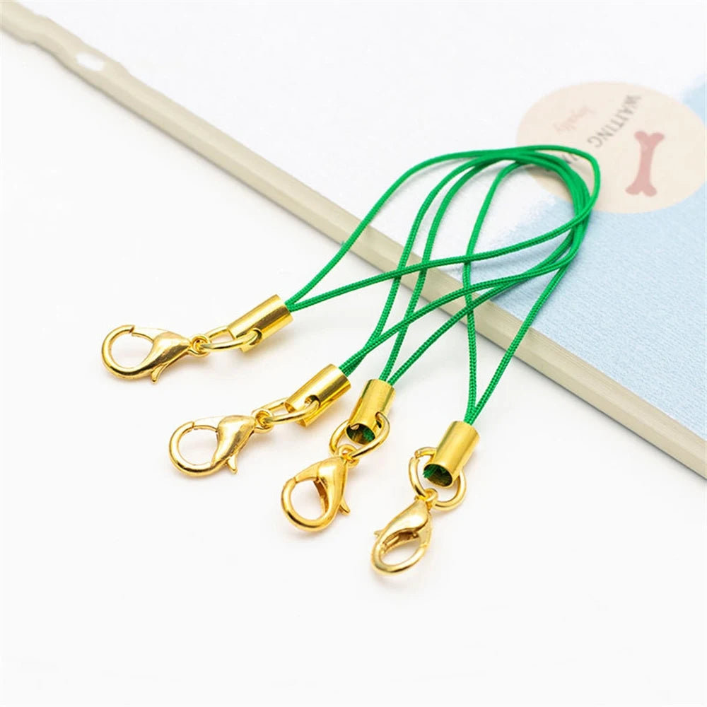 10/50pcs Lanyard Lariat Strap Cord Clasp Rope Keychains Cellphone Hook Keyring Bag Accessories Key Ring Making Supplies Material