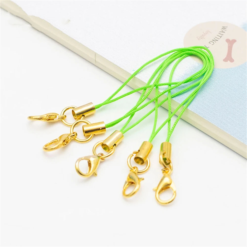 10/50pcs Lanyard Lariat Strap Cord Clasp Rope Keychains Cellphone Hook Keyring Bag Accessories Key Ring Making Supplies Material